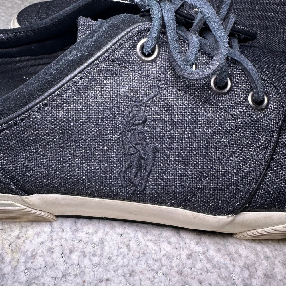 Polo Ralph Lauren Faxon Low Men’s Sneaker Chambray Canvas Lace Up Size 12